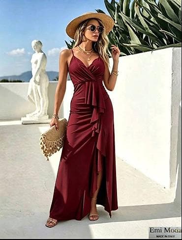 Elegantna maxi haljina sa volanima i naborima
2600