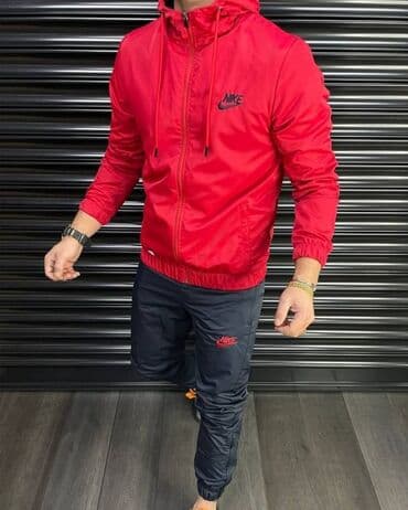 kačketi sa životinjama: Set, S (EU 48), Nike, color - Red, Microfibre — 1