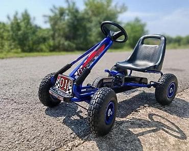 mikser igracka za decu: Dečji pedalan karting „01“ - Robusna metalna konstrukcija - Podesivo — 8