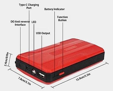 katadiopter golf 5 plus: Starter/booster za paljenje NOV Starter za pokretanje vozila sa LED — 2