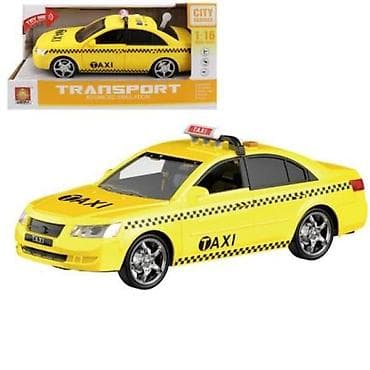 drvena kola: Taxi 1:16 sa zvukom i svetlom – uzbudljiva vožnja za male ljubitelje — 1