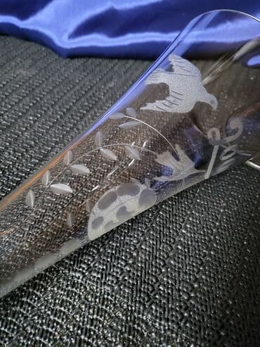 Drinking Glasses: Case za vino,kristalno staklo,rucna gravura iz 2000ih.god. Case za — 10