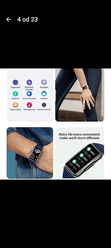 picard torbice cene: Pametni sat LIGE – elegantan pravougaoni dizajn sa 1.47" TFT HD — 3