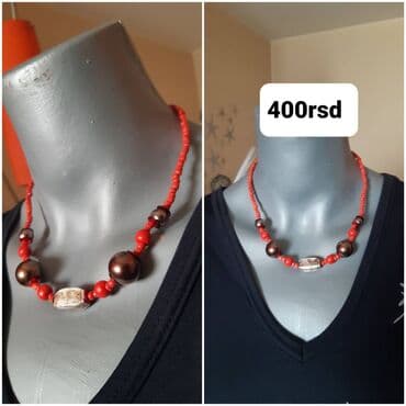 kutija za nakit za devojcice: Puno modela duzih lancica 600 dinara i ogrlica cene na slici. Hand — 7