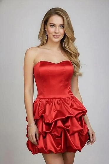 Koktel/Maturska haljina mini dužine sa korzet gornjim delom bez