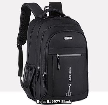 Ruksak BJ9977 Black – višenamenski gradski i školski ranac - Boja