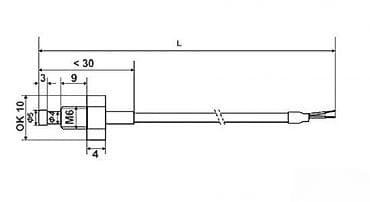 pdr alat: Termopar sonda tip J – 2 m - Tip: J (željezo–konstantan), dvoprovodna — 2