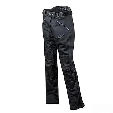 biseri za kosu: Muške LS2 moto pantalone u crnoj boji, dizajnirane za vožnju — 2