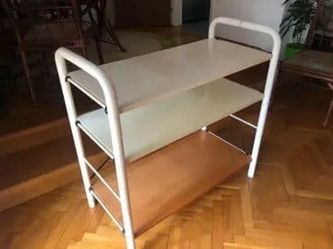 polica iznad mikrotalasne: *** AKCIJA *** 0150 IKEA Police; Dimenzije: Gabariti AxBxH=87x43x82cm; — 2