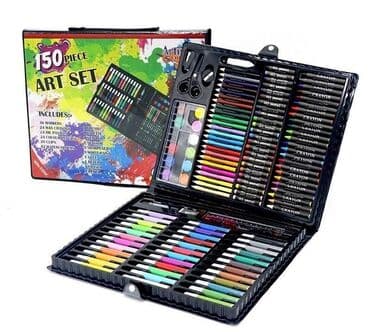 mindjuse na klipsu za decu: Kofer sa ručkom sadrži u sebi čak 150 delova: 36 flomastera; 24 — 2