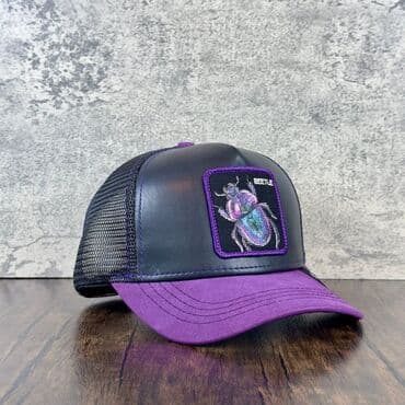 srebrni lancic sa krstom: Cap, color - Purple — 2