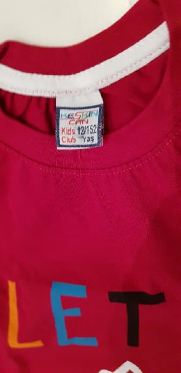tech fleece krem: Okrugli izrez, Kratak rukav, 152-158 — 2