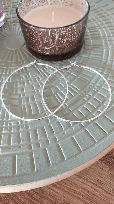 Watches: Hoop earrings, Material: Silver — 5