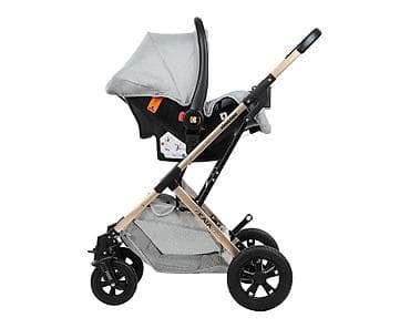 kolica per bebe: Kikka Boo Kaia – 3u1 kombinovana kolica, light grey (SKU: KKB1) - 3u1 — 5