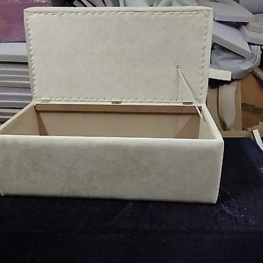 bastenske klupe i stolovi od drveta: Tapacirana klupa/sanduk za odlaganje - Multifunkcionalna tapacirana — 1