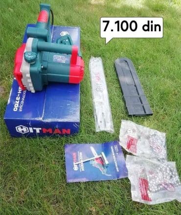 Motorne testere: Cena 7.100 Električna Testera HITMAN Model HT-ESH-3700 Električna na lalafo.rs Motorne testere: Cena 7.100 Električna Testera HITMAN Model HT-ESH-3700 Električna