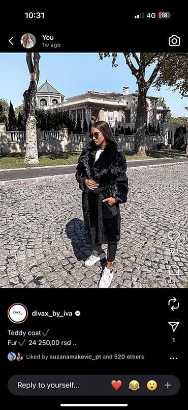 Crni “Teddy” kaput od krzna – nova kolekcija divax_by_iva Velicina na lalafo.rs Crni “Teddy” kaput od krzna – nova kolekcija divax_by_iva Velicina