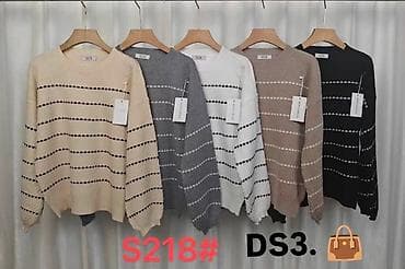 mona torbuca: Ženski pleteni džemper – model S218# (DS3) - Kroj: komotan, sa — 4