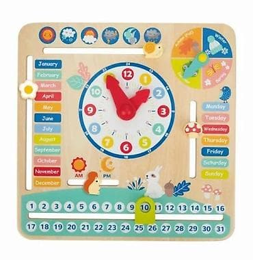 parkside radionica za decu: Drveni sat sa kalendarom – My Calendar (TF329) ⏰🌦️ Šifra proizvoda — 1