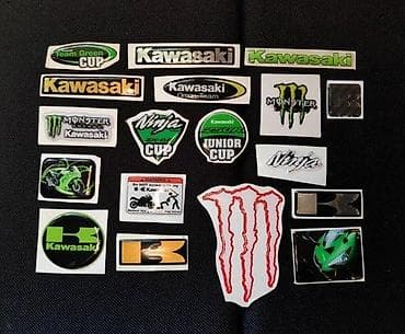 helanke s: KAWASAKI - stikeri - 813 📌 Opis: Samolepljivi stikeri izradjeni od — 1