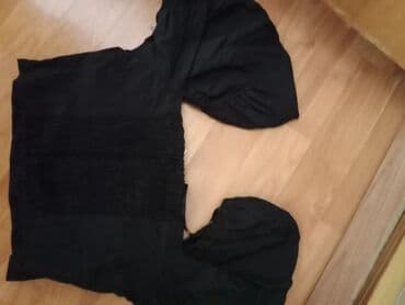 dugacki sako: H&M, S (EU 36), Jednobojni, bоја - Crna — 1