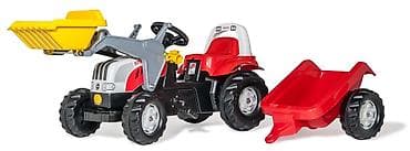 vozila na akumulator: Traktor Rolly kid Steyr 6165CVT sa utovarivačem i prikolicom Šifra — 1