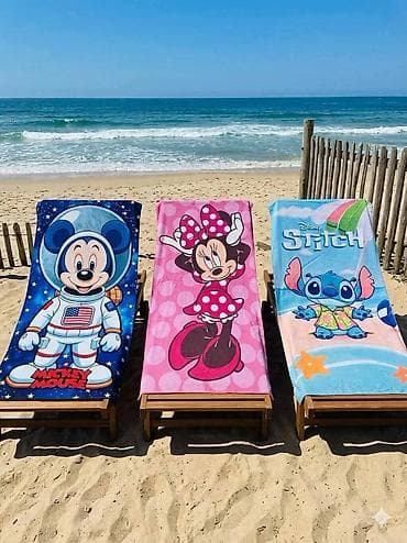 temu flekeri: Fa, Disney peškiri za plažu – Stitch i Angel motivi - Veliki peškiri — 6