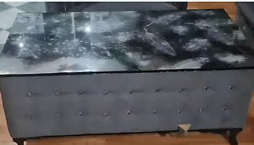 polovne garniture za dnevni boravak: Elegantna siva garnitura – trosed sa klub stolom - Trosed u — 3