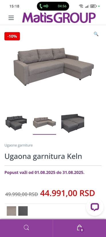 turske tdf garniture: Ugaona garnitura u svetlosivoj boji, idealna za udobnost i — 1