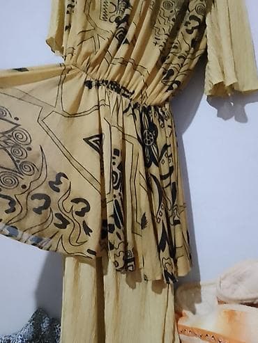 bershka odeca: Haljina XL sa elastinom - Model: midi/duža haljina sa preklopljenim — 7