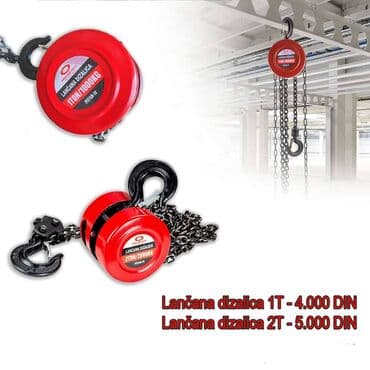 Lančana dizalica – ručni vitlo za podizanje tereta - Model 1T (1000