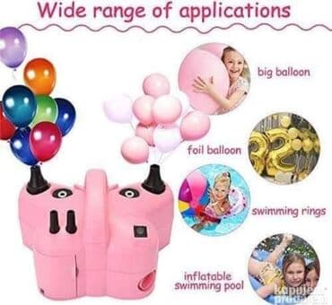simpo duseci akcija: Pumpa za balone sa nastavcima za pumpanje duseka Pumpa za duvanje — 4