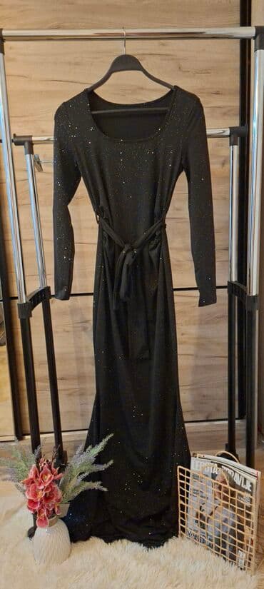 zara helanke sa prorezom: M (EU 38), color - Black, Evening, Long sleeves — 1