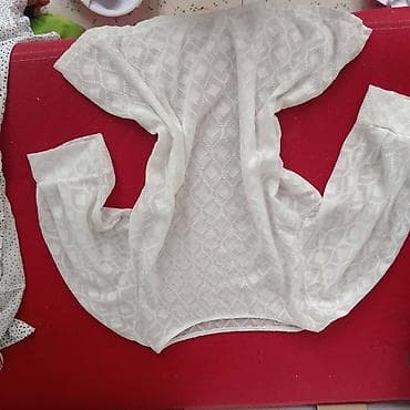 Paket odeće – 4 komada 1) Bela prozirna bluza - Lagana, providna