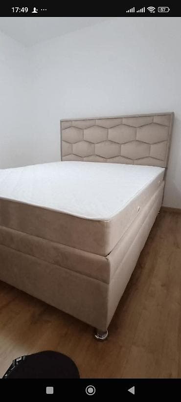 Tapacirani SPRING box francuski krevet sa uzglavljem – model sa