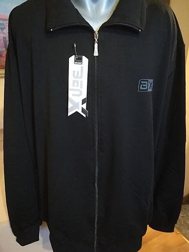 barcelona tech fleece: Novi muski duks sa kragnom u velikom broju Benx 5XL Crni — 5