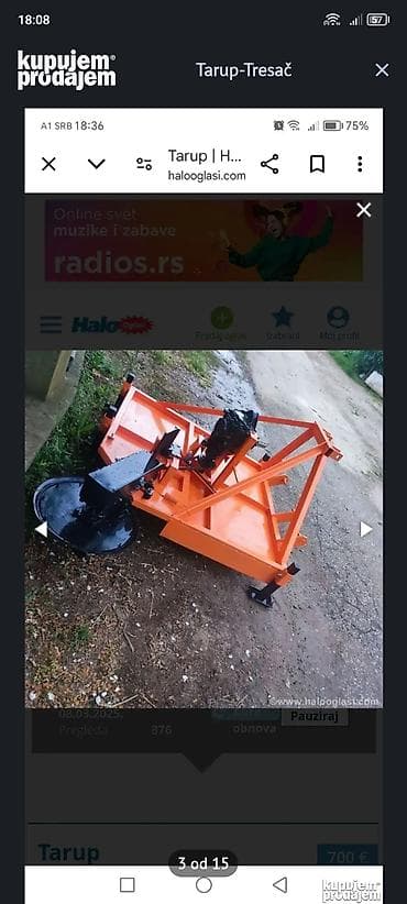 karburator za apn 4: Tarup – tresač za voćnjake - Poljoprivredni priključak za traktor — 3