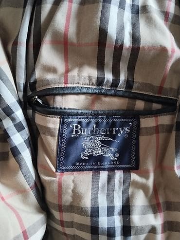 muški bade mantili: Burberry’s muška kožni kaput sa kapuljačom očuvan - Autentična — 2