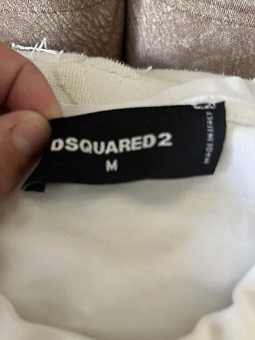 conto bene muske farmerke: Dsquared2 muška majica kratkih rukava - Model: klasična bela majica — 4
