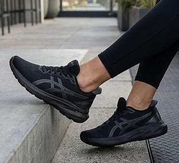 and 1 harmonika patike: ASICS patike za trčanje – crne - Lagani mrežasti gornjište za odličnu — 1