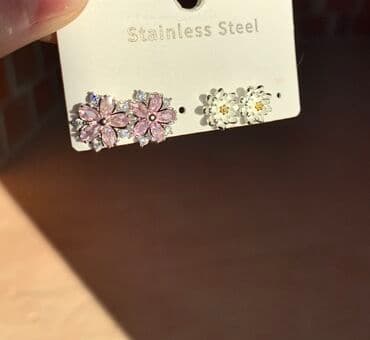 srebro sremska mitrovica: Minđuše na šraf, Materijal: Srebro — 4