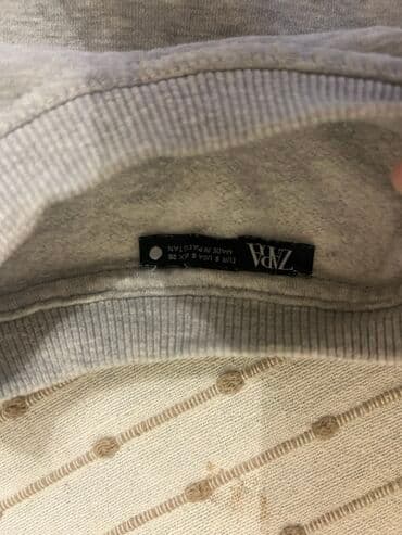 bele pantalone zara: Duks, Zara, bоја - Siva — 2