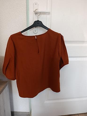 legend tunike: Ženska bluza u terakota/narandžastoj boji. Kratak, ravan kroj dužine — 1