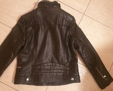 vuneni prsluci sa zlatibora: ZARA kozna jakna bajkerka 11-12 godina 152 cm, girls biker jacket — 2