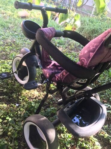 elektricni tricikl: Moderan dečiji tricikl ljubičaste boje, pogodan za najmlađe — 2