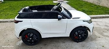 Kolica za bebe: Električni automobil za decu – SUV kabrio stil, bela boja, crni krov — 2