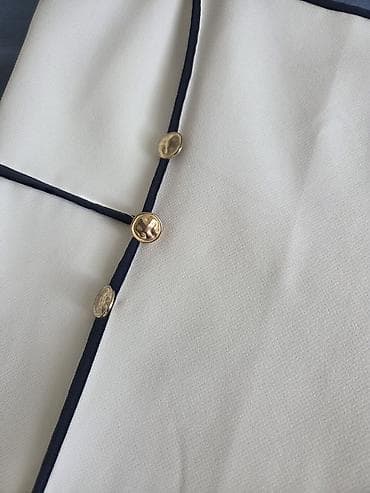 Men's Footwear: ZARA haljina bez rukava, midi dužine, elegantne krem boje sa — 5