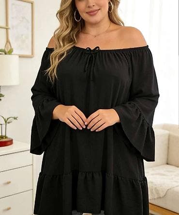 gymshark helanke: Tunike za punije dame – modeli sa otvorenim ramenima - Veličine: XXL — 4