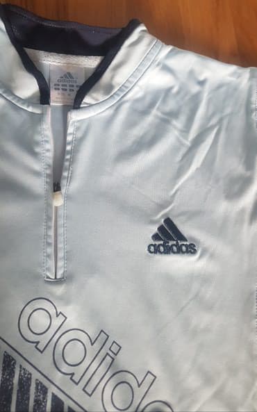 crno beli tech fleece: Adidas original sportska majica svetlo plava za sport ili trening — 2