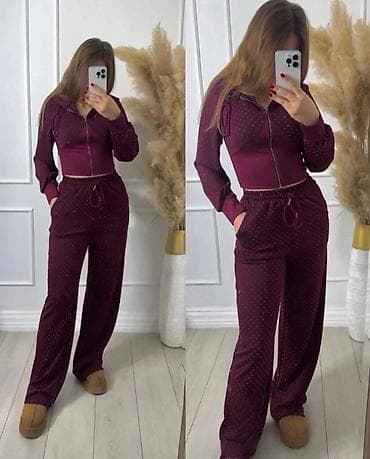 Damski komplet trenerke – dukserica sa rajsferšlusom i široke